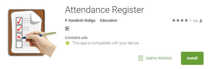 Attendance Register